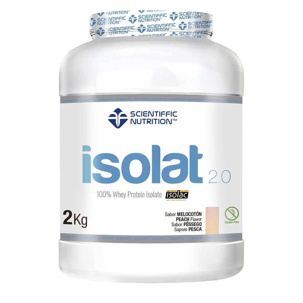 Scientiffic Nutrition - Isolat 2.0, Whey Protein, Suplemento de Proteina Aislada ISO con Lactasa, Proteina de Suero de Leche en Polvo - 2Kg, Chocolate.