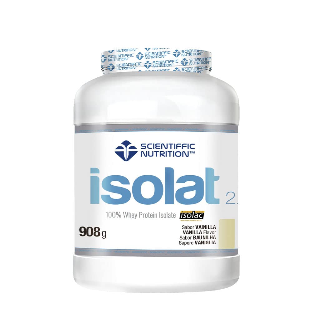 Scientiffic Nutrition - Isolat 2.0, Whey Protein, Suplemento de Proteina Aislada ISO con Lactasa, Proteina de Suero de Leche en Polvo - 2Kg, Chocolate.