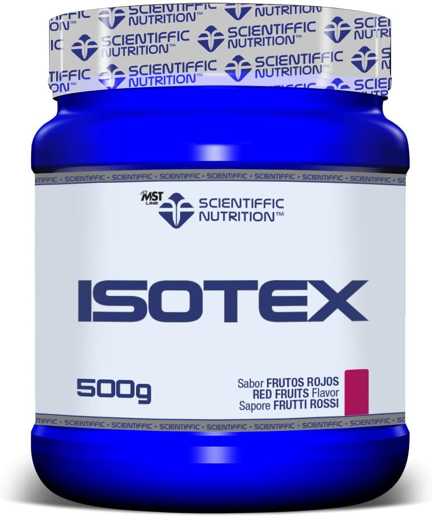 Scientiffic Nutrition - Isotex, Bebida Isotónica Instántanea en Polvo, Aporta Sales Minerales, Electrolitos y Energía, Bebida Deportiva - Sabor Limón, 500 g