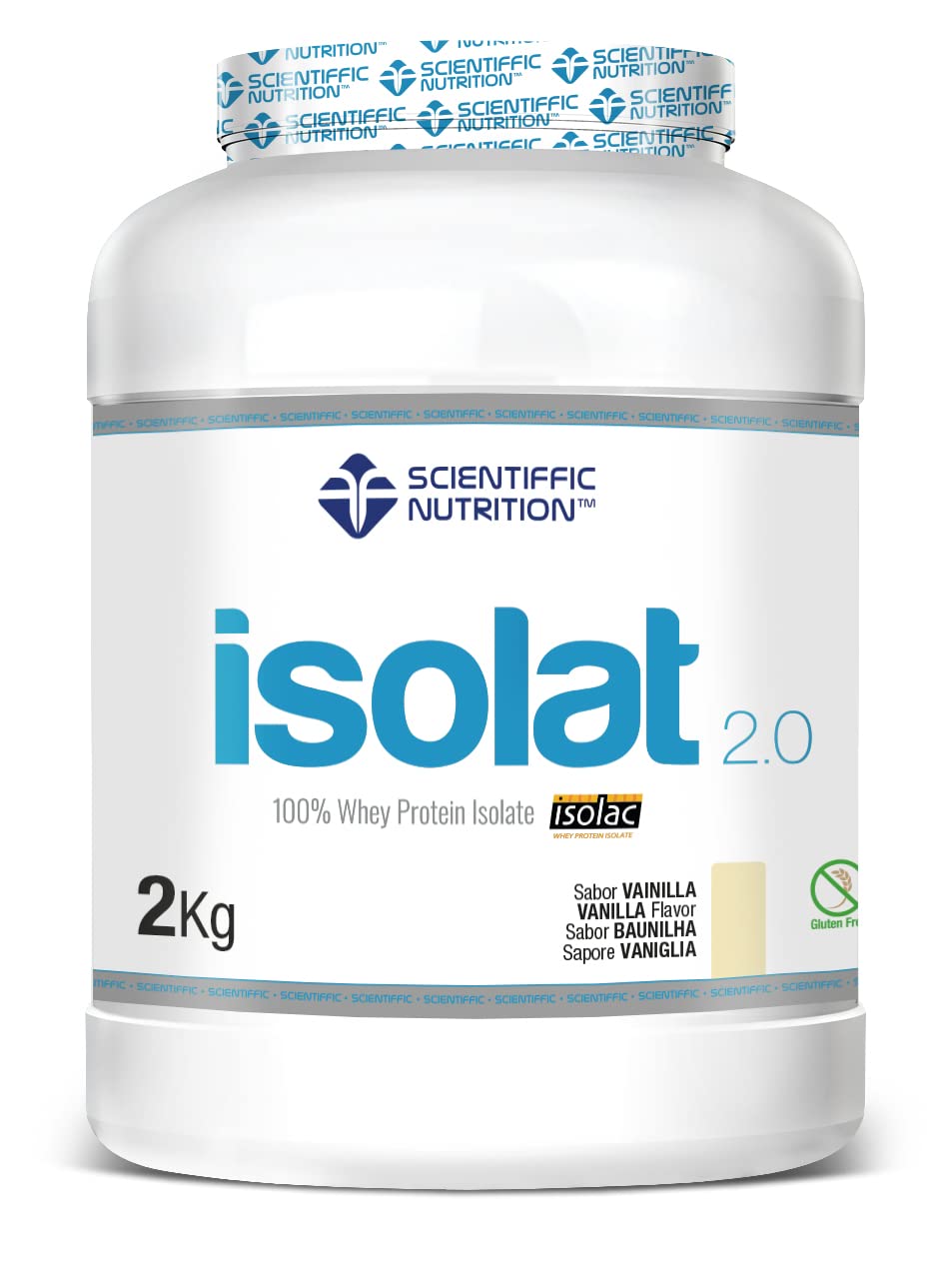Scientiffic Nutrition - Isolat 2.0, Whey Protein, Suplemento de Proteina Aislada ISO con Lactasa, Proteina de Suero de Leche en Polvo - 2Kg, Chocolate.
