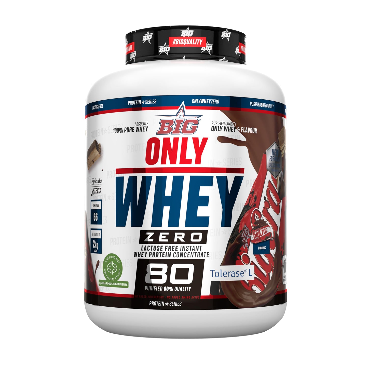 Proteinas Whey - Proteina en Polvo para Desarrollo de Masa Muscular y Recuperación - Materia Prima Premium - Whey Protein Sin Lactosa, Sin Azúcar, Sin Grumos (2Kg, Belgian Chocolate)