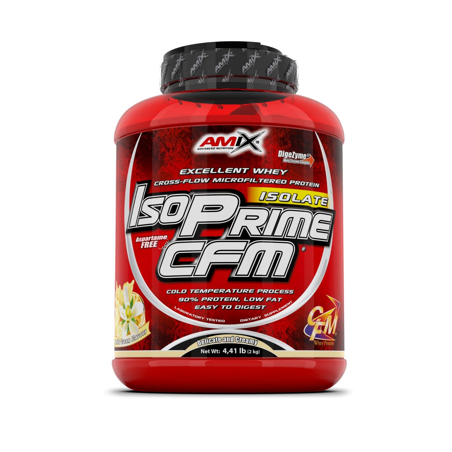 AMIX - Proteína Isolada Isoprime CFM, 1 Kg - Gran Aporte de Aminoácidos - Contiene Enzimas Digestivas - Libre de Aspartamo, Proteínas para Aumentar Masa Muscular, Sabor Chocolate