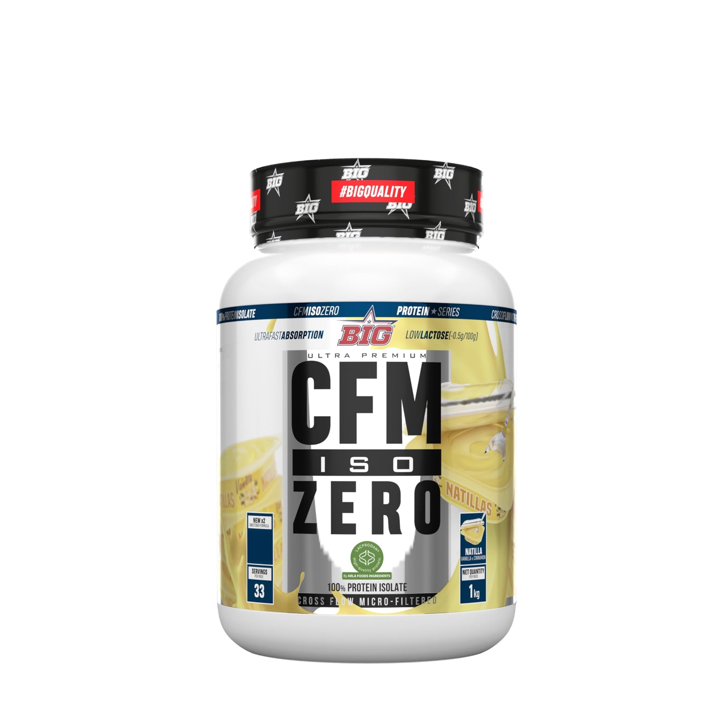 Proteina Isolada - Proteinas Whey para Masa Muscular - Whey Protein Isolate - Proteína en Polvo Materia Prima Premium Sin Grumos, Baja en Lactosa, Sin Azúcares Añadidos (2Kg, White Chocolate)