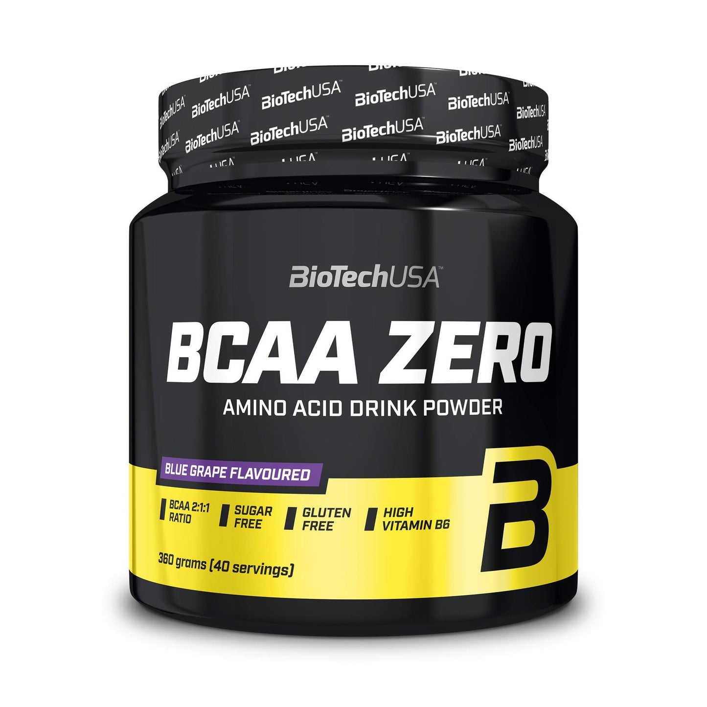 BioTechUSA EAA Zero - Essential Amino Acid Power | 7160mg EAA/porción | Proporción recomendada por la OMS | Sin azúcar, sin gluten, 350 g, Limón