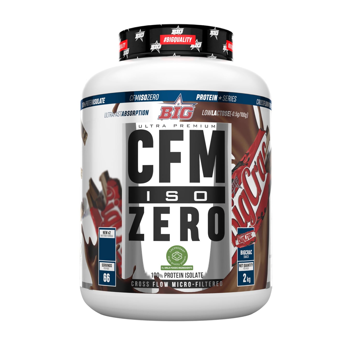Proteina Isolada - Proteinas Whey para Masa Muscular - Whey Protein Isolate - Proteína en Polvo Materia Prima Premium Sin Grumos, Baja en Lactosa, Sin Azúcares Añadidos (2Kg, White Chocolate)