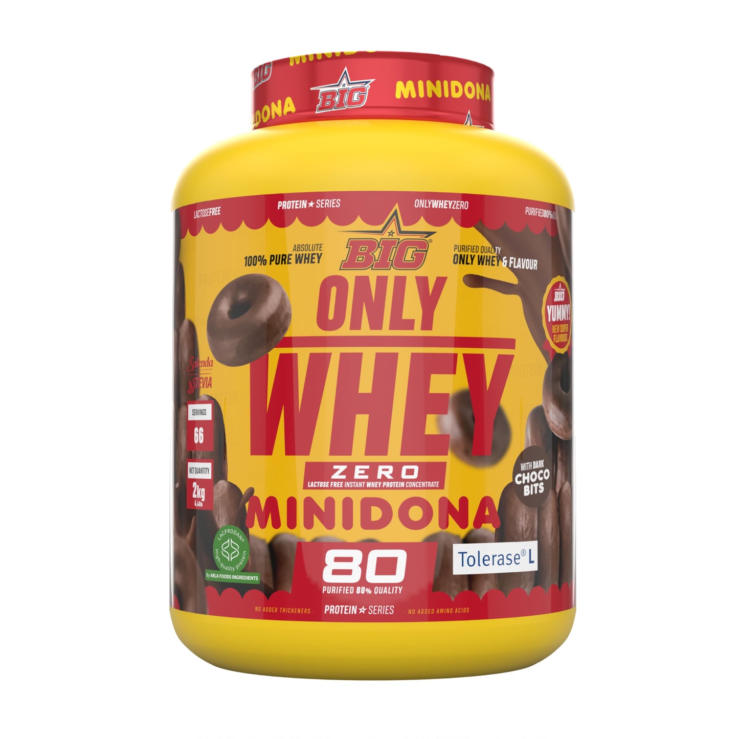Proteinas Whey - Proteina en Polvo para Desarrollo de Masa Muscular y Recuperación - Materia Prima Premium - Whey Protein Sin Lactosa, Sin Azúcar, Sin Grumos (2Kg, Belgian Chocolate)