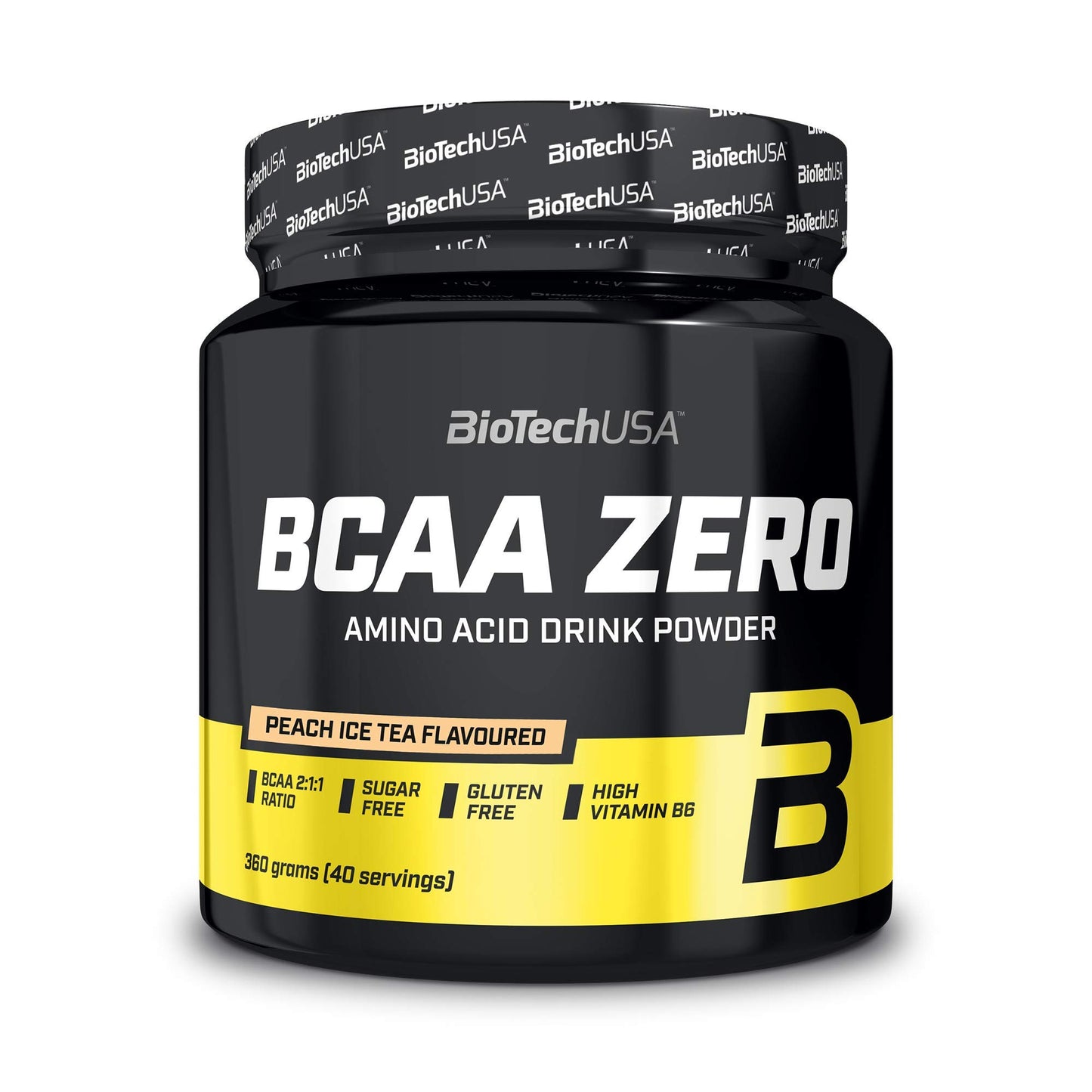 BioTechUSA EAA Zero - Essential Amino Acid Power | 7160mg EAA/porción | Proporción recomendada por la OMS | Sin azúcar, sin gluten, 350 g, Limón