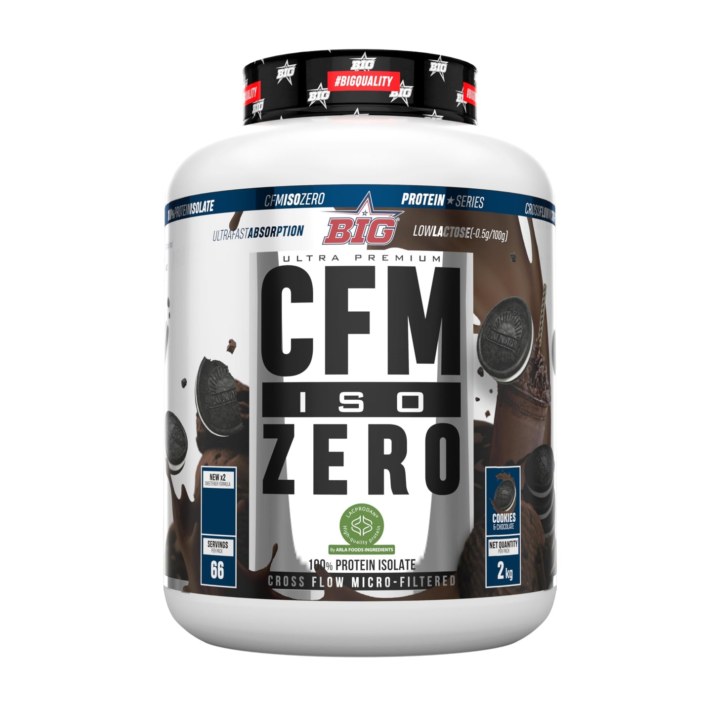 Proteina Isolada - Proteinas Whey para Masa Muscular - Whey Protein Isolate - Proteína en Polvo Materia Prima Premium Sin Grumos, Baja en Lactosa, Sin Azúcares Añadidos (2Kg, White Chocolate)