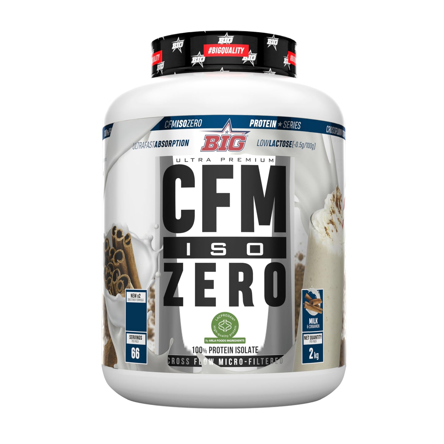 Proteina Isolada - Proteinas Whey para Masa Muscular - Whey Protein Isolate - Proteína en Polvo Materia Prima Premium Sin Grumos, Baja en Lactosa, Sin Azúcares Añadidos (2Kg, White Chocolate)