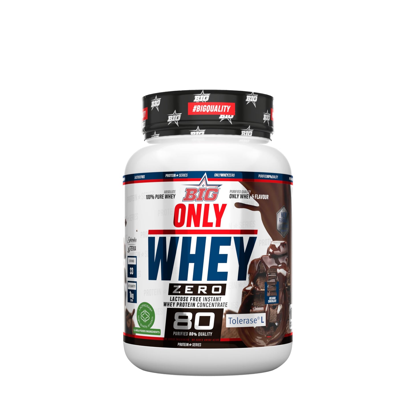 Proteinas Whey - Proteina en Polvo para Desarrollo de Masa Muscular y Recuperación - Materia Prima Premium - Whey Protein Sin Lactosa, Sin Azúcar, Sin Grumos (2Kg, Belgian Chocolate)
