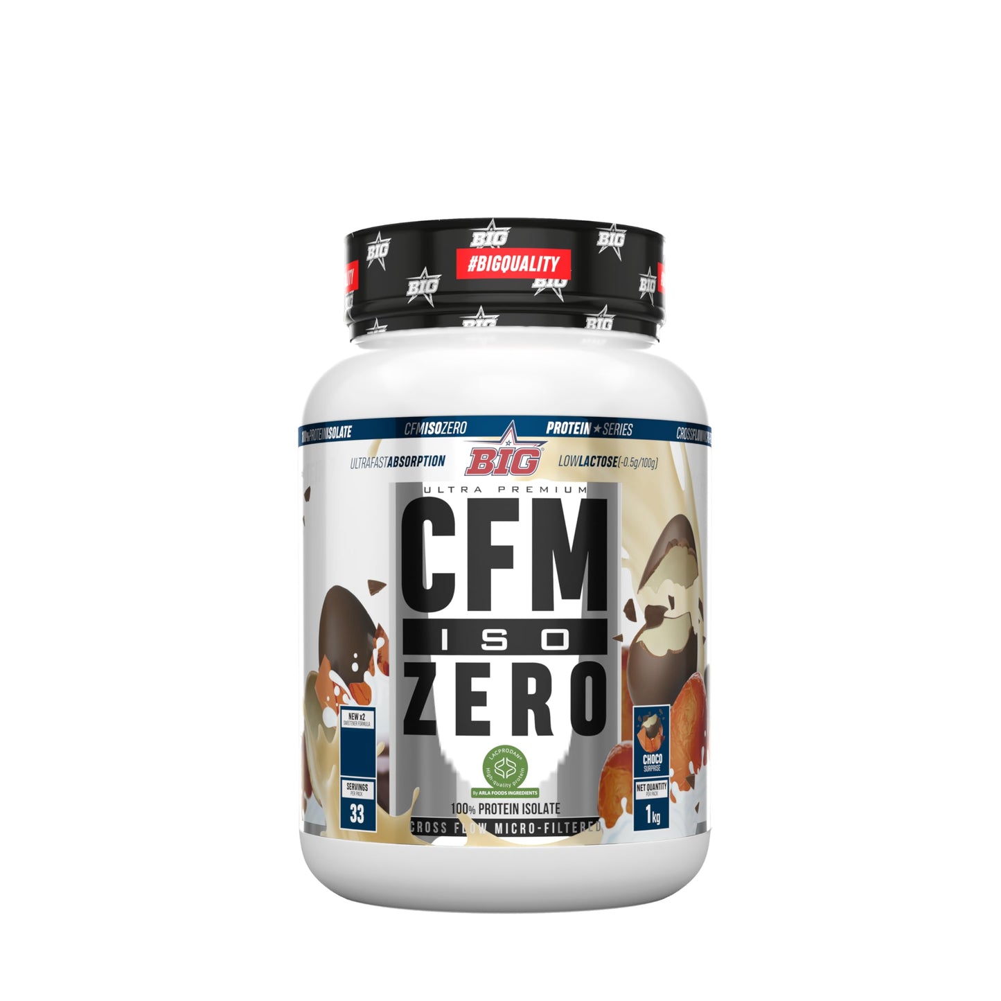 Proteina Isolada - Proteinas Whey para Masa Muscular - Whey Protein Isolate - Proteína en Polvo Materia Prima Premium Sin Grumos, Baja en Lactosa, Sin Azúcares Añadidos (2Kg, White Chocolate)