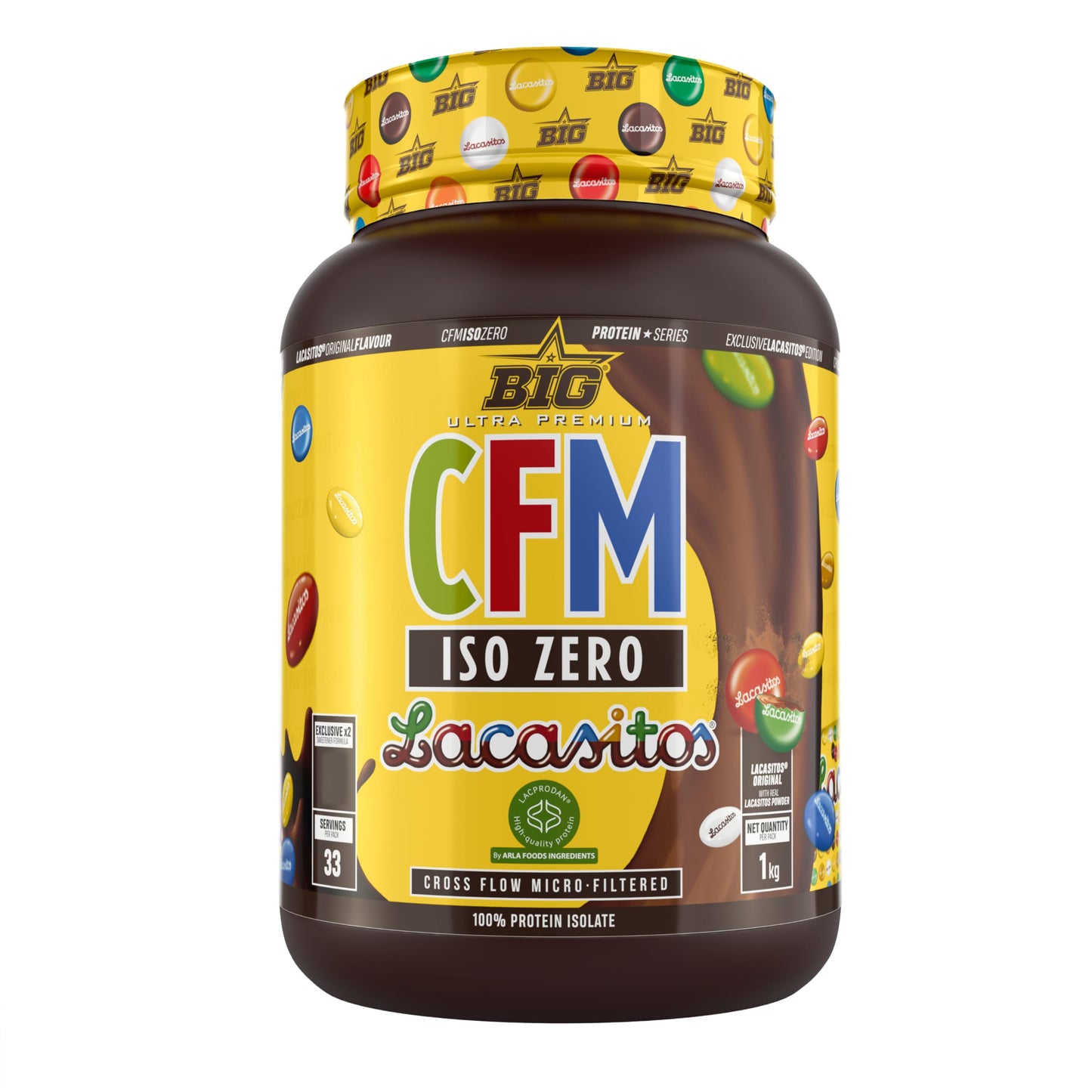Proteina Isolada - Proteinas Whey para Masa Muscular - Whey Protein Isolate - Proteína en Polvo Materia Prima Premium Sin Grumos, Baja en Lactosa, Sin Azúcares Añadidos (2Kg, White Chocolate)
