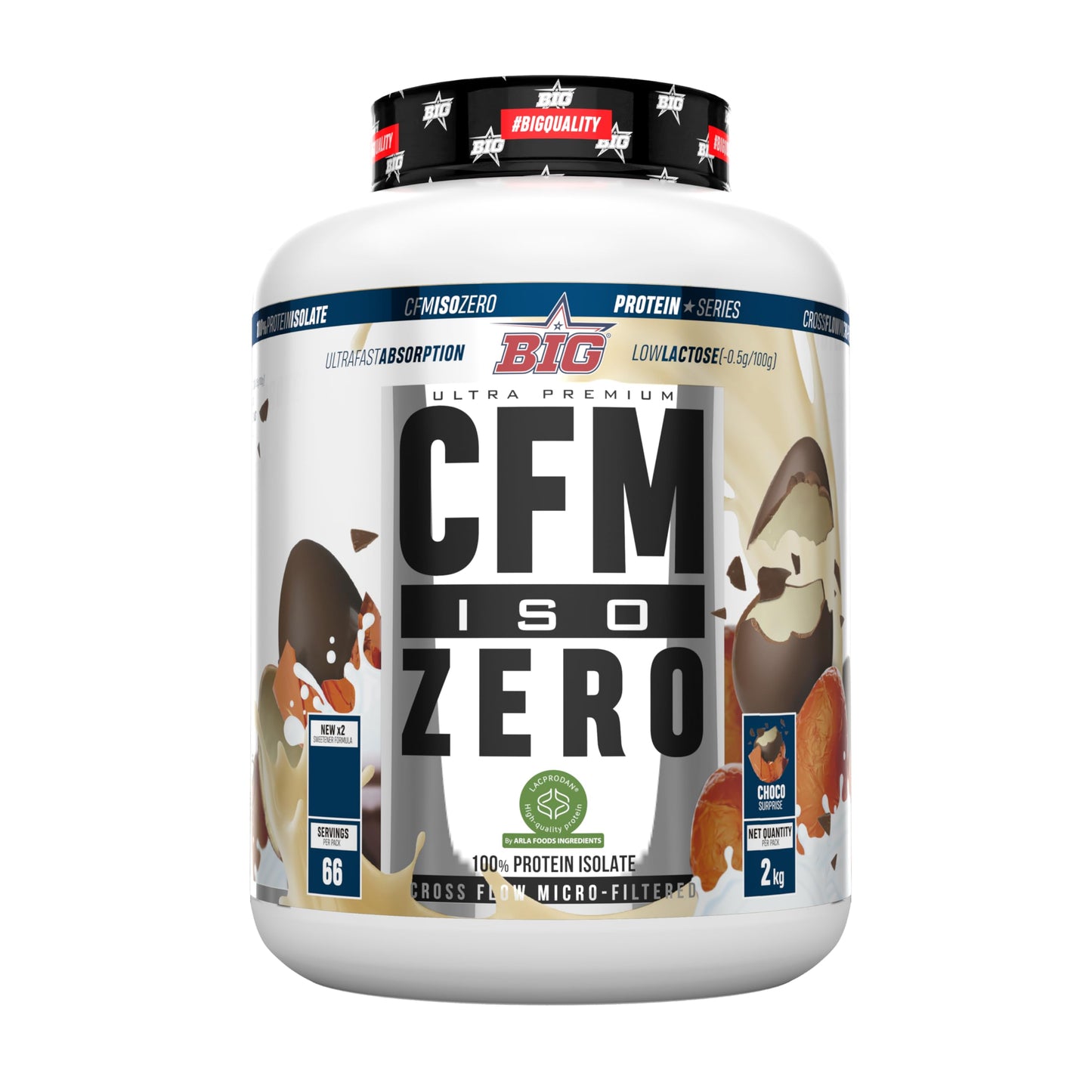 Proteina Isolada - Proteinas Whey para Masa Muscular - Whey Protein Isolate - Proteína en Polvo Materia Prima Premium Sin Grumos, Baja en Lactosa, Sin Azúcares Añadidos (2Kg, White Chocolate)