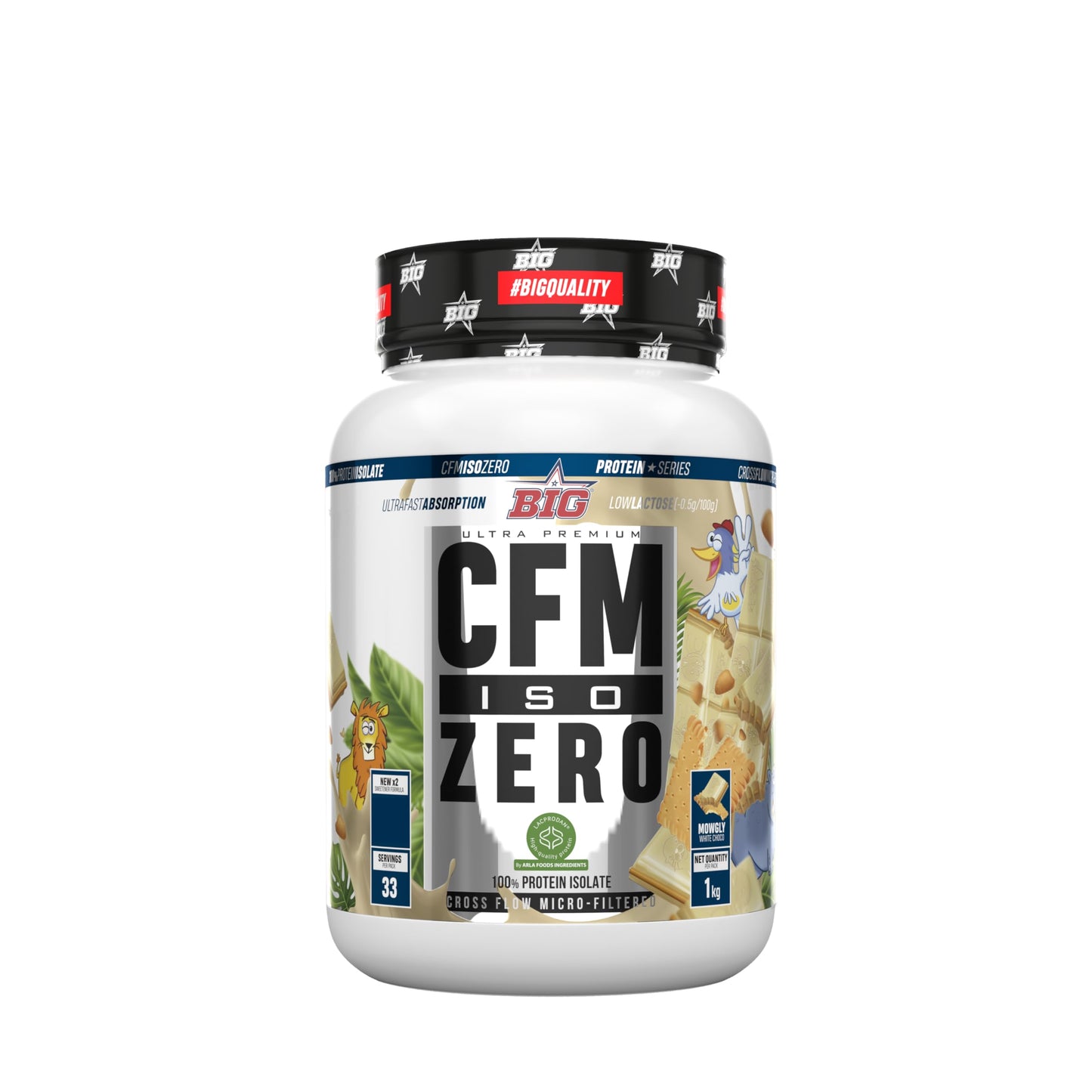 Proteina Isolada - Proteinas Whey para Masa Muscular - Whey Protein Isolate - Proteína en Polvo Materia Prima Premium Sin Grumos, Baja en Lactosa, Sin Azúcares Añadidos (2Kg, White Chocolate)