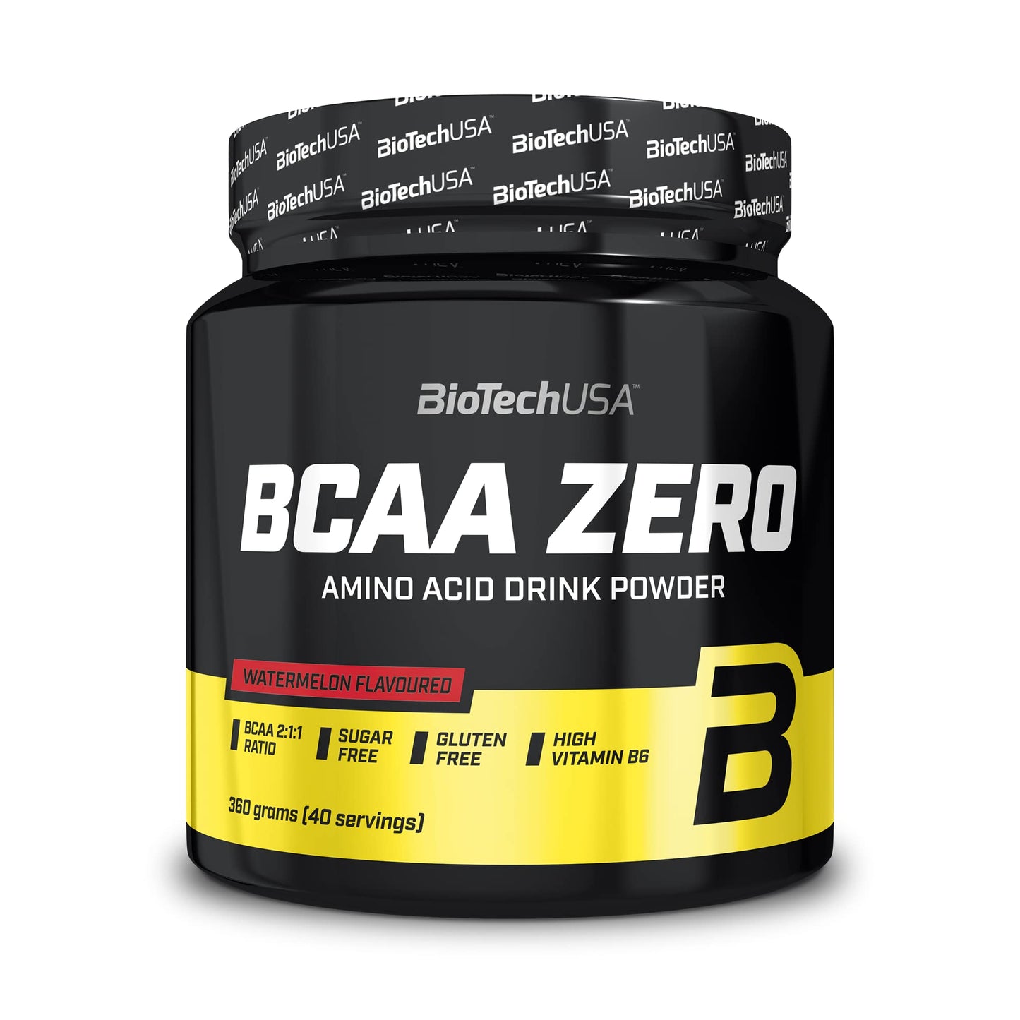 BioTechUSA EAA Zero - Essential Amino Acid Power | 7160mg EAA/porción | Proporción recomendada por la OMS | Sin azúcar, sin gluten, 350 g, Limón