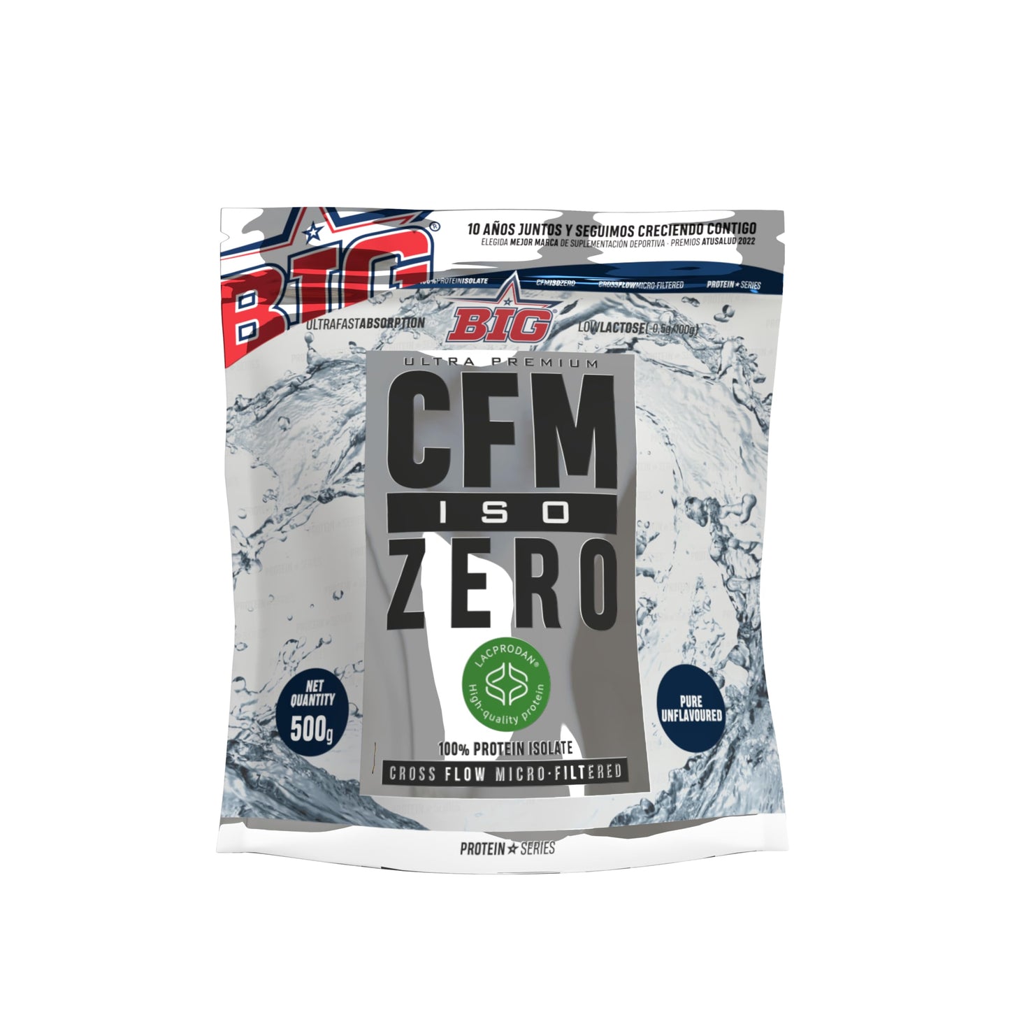 BIG - Proteina Isolada - Proteinas Whey para Masa Muscular - Whey Protein Isolate - Proteína en Polvo Materia Prima Premium Sin Grumos, Baja en Lactosa, Sin Azúcares Añadidos (1kg,Cacaolat)