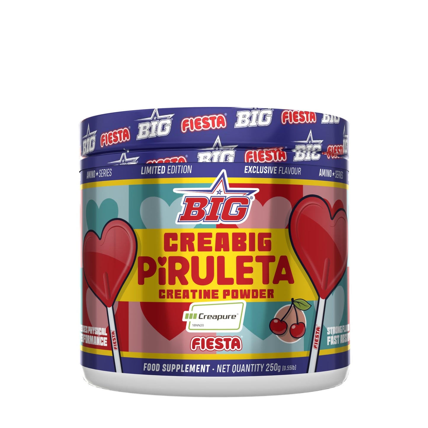 Creatina Creapure ® - Creatina Monohidratada Creapure en Polvo, Rendimiento Físico y Recuperación - Materia Prima Premium - Monohidrato de Creatina de Rápida Absorción, Vegana (250g, Kojak)