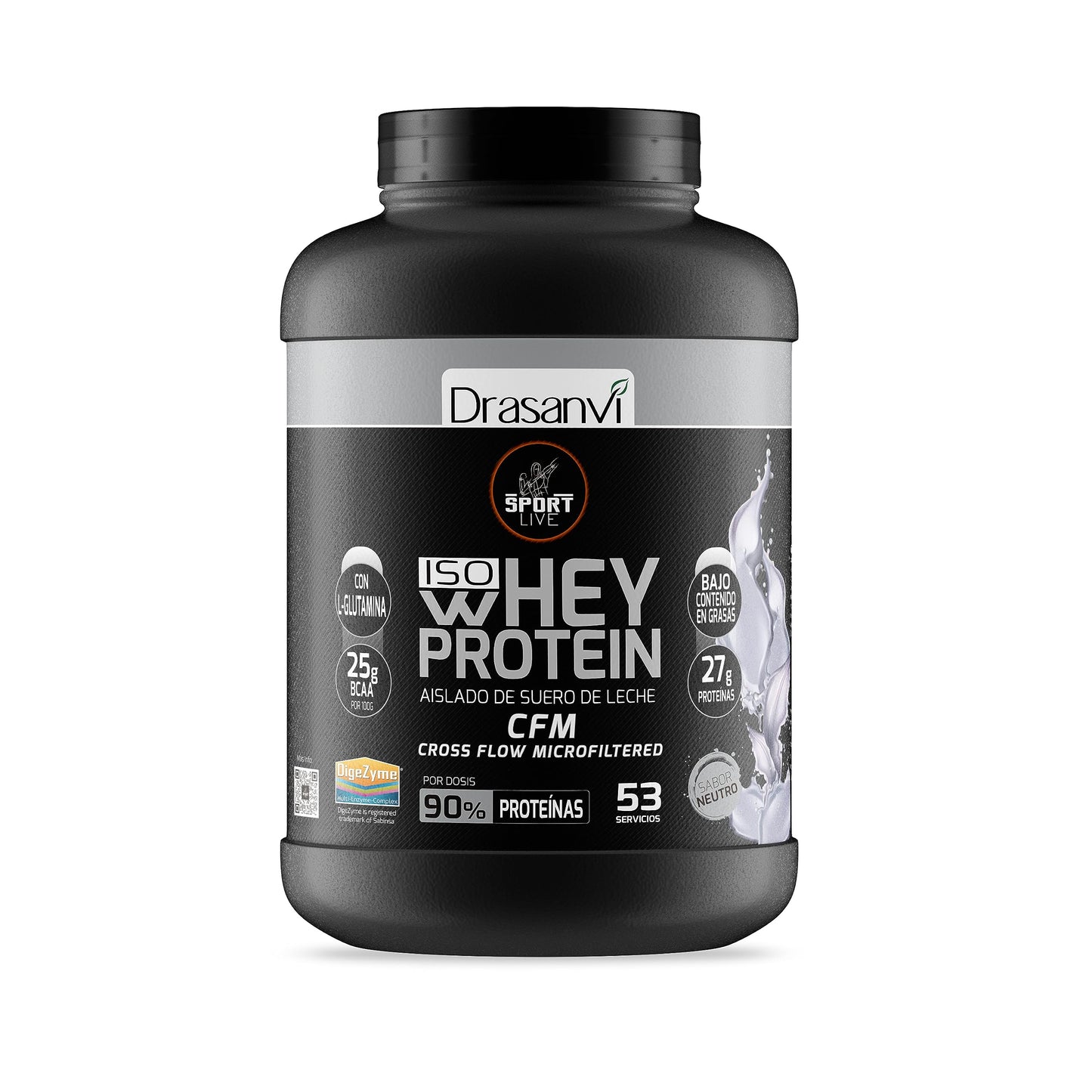 Drasanvi WHEY PROTEIN AISLADO DOBLE CHOCOLATE 2,2KG SPORT LIVE