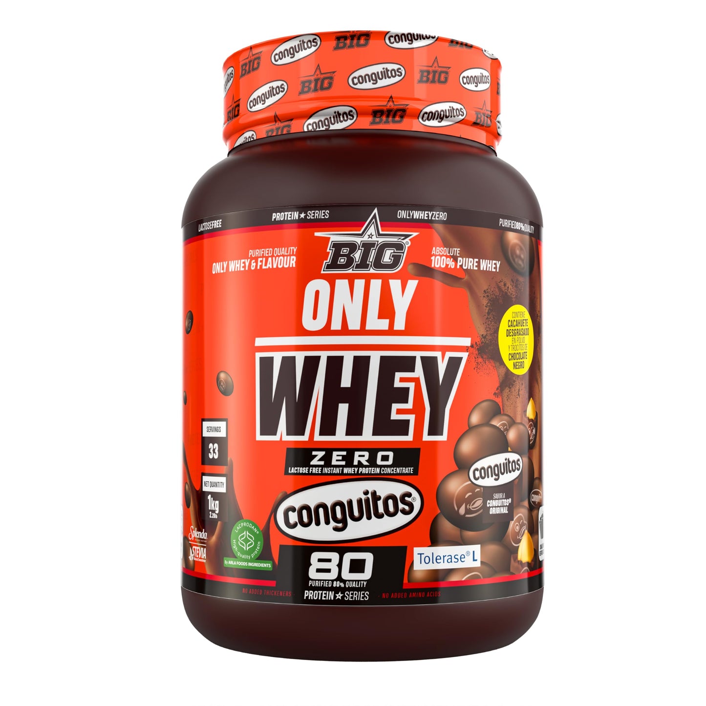 Proteinas Whey - Proteina en Polvo para Desarrollo de Masa Muscular y Recuperación - Materia Prima Premium - Whey Protein Sin Lactosa, Sin Azúcar, Sin Grumos (2Kg, Belgian Chocolate)