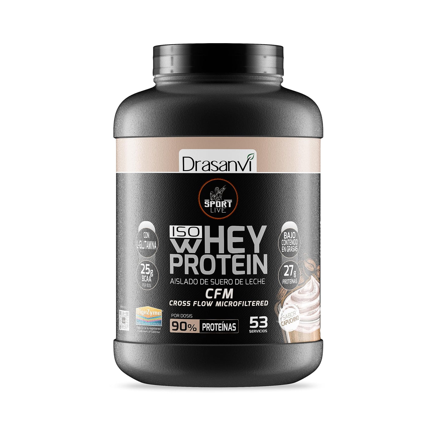 Drasanvi WHEY PROTEIN AISLADO DOBLE CHOCOLATE 2,2KG SPORT LIVE