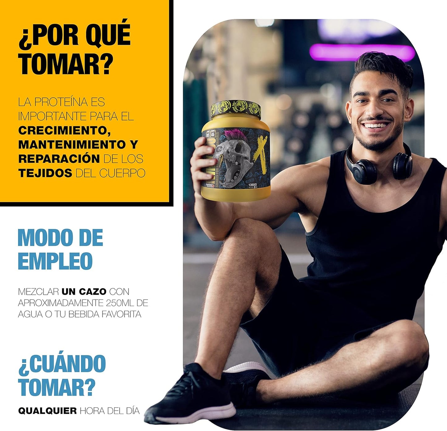 WHEYZOO de Zoomad Labs | 100% Whey Proteína en Polvo Pura | Tonifica y aumenta la masa muscular | Protege músculos y ayuda a la recuperación de los tejidos fibrosos - 1360g (Choco Latte)