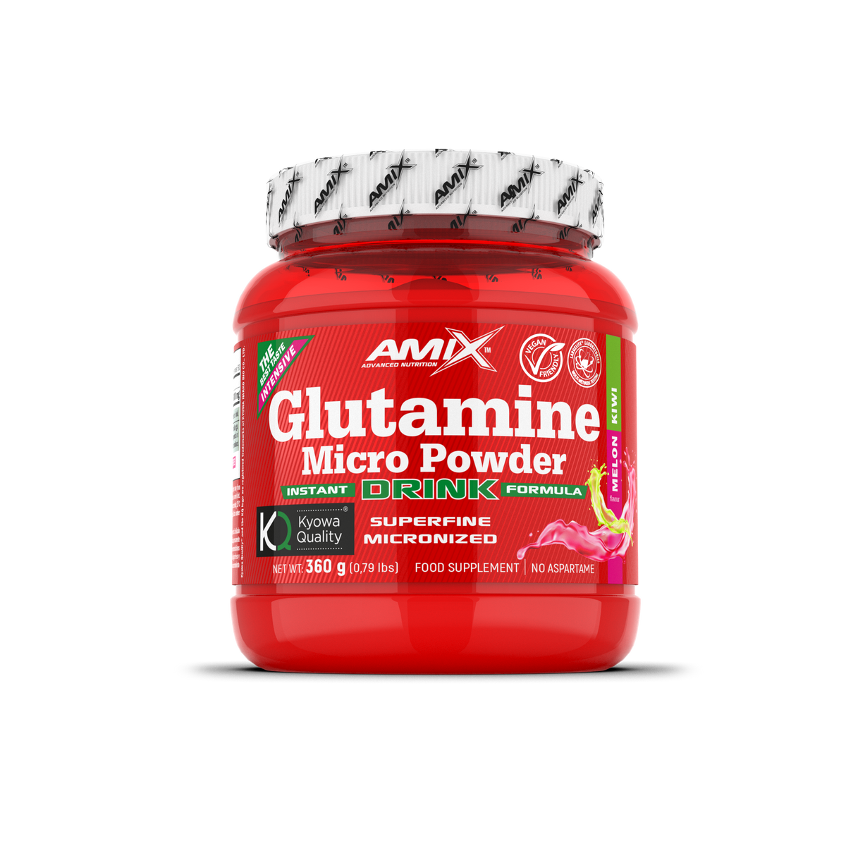 Amix Glutamine Powder Drink Kyowa® – 360 g – imagen oficial 3