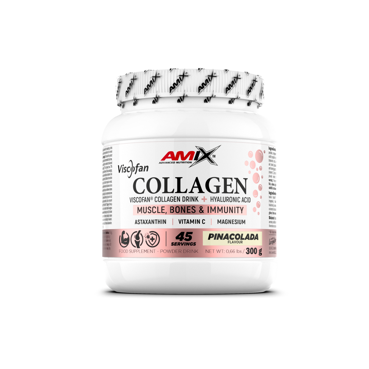 Amix Colágeno Bovino Viscofan® – 300 g, varios sabores, presentación oficial 3