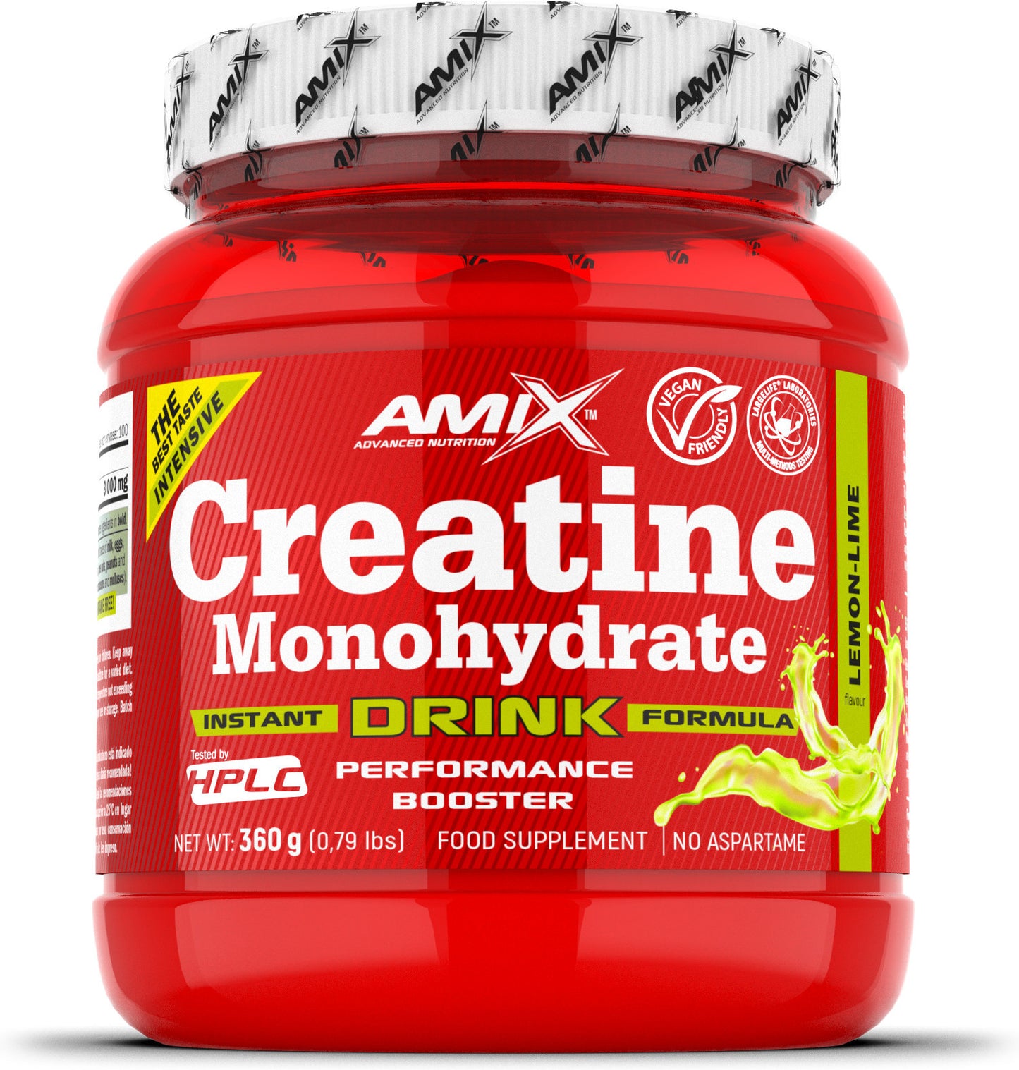 Amix Creatina Monohidrato Powder Drink 360 gr - Mejora el Rendimiento Deportivo - Aumenta la Masa Muscular - Perfecta para Deportistas