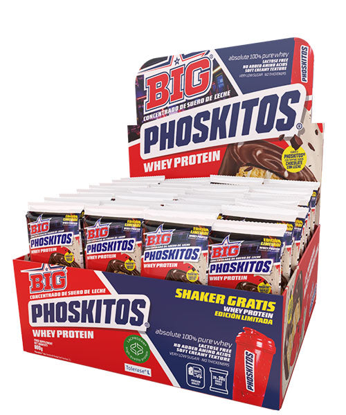 BIG Whey Protein Phoskitos DROP - 30 sobres con shaker - envase oficial