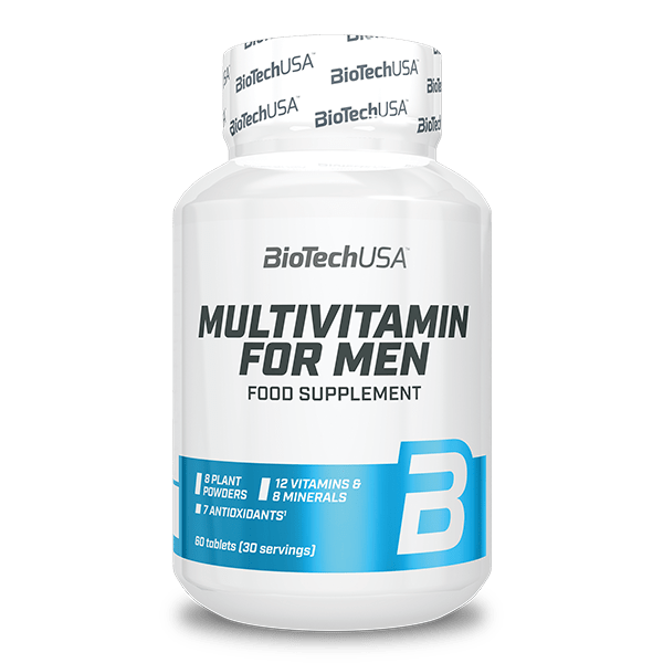 BioTechUSA Multivitamin for Men - 60 comprimidos - fotografía frontal del fabricante