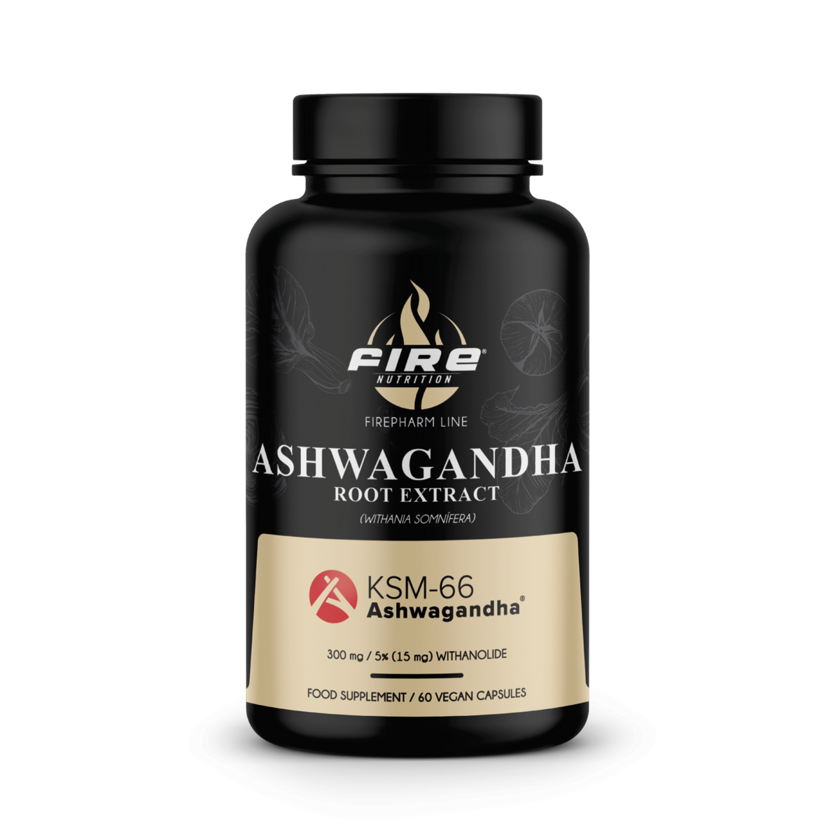 Fire Pharm Ashwagandha KSM-66 60 cápsulas