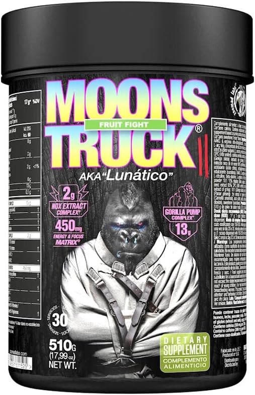 Moonstruck II, Polvos Pre Entreno, Suplemento para Deportistas, Pre Workout en Polvo con Cafeína, Extractos Vegetales - 510 g