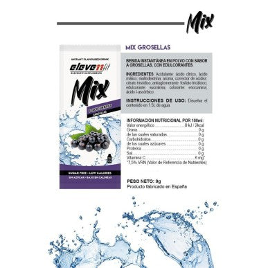 Etiqueta ingredientes y valores nutricionales Elevenfit Mix Grosellas