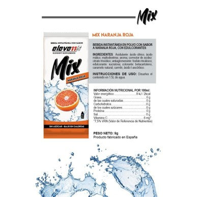 Etiqueta ingredientes y valores nutricionales Elevenfit Mix Naranja roja