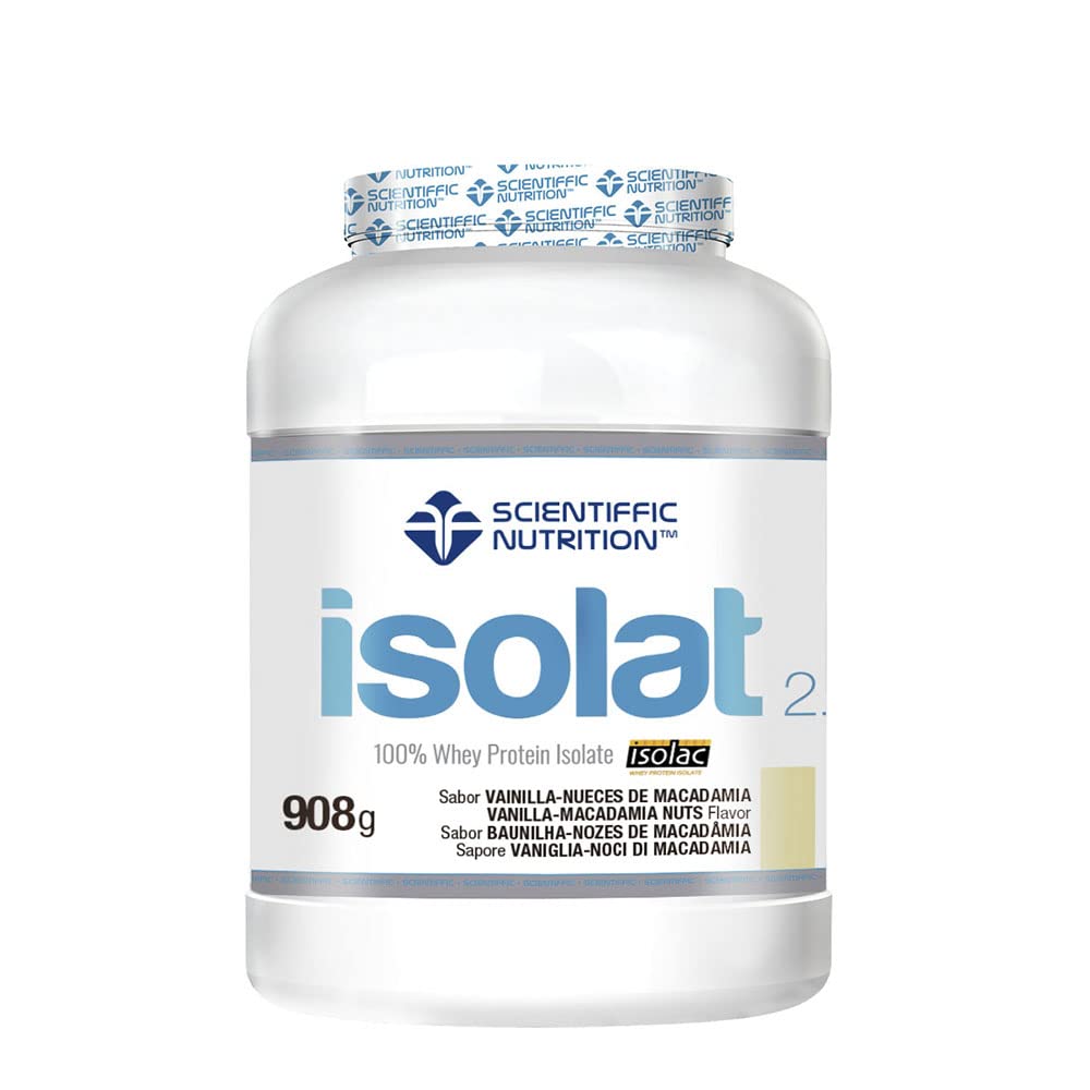Scientiffic Nutrition - Isolat 2.0, Whey Protein, Suplemento de Proteina Aislada ISO con Lactasa, Proteina de Suero de Leche en Polvo - 2Kg, Chocolate.