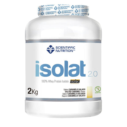 Scientiffic Nutrition - Isolat 2.0, Whey Protein, Suplemento de Proteina Aislada ISO con Lactasa, Proteina de Suero de Leche en Polvo - 2Kg, Chocolate.