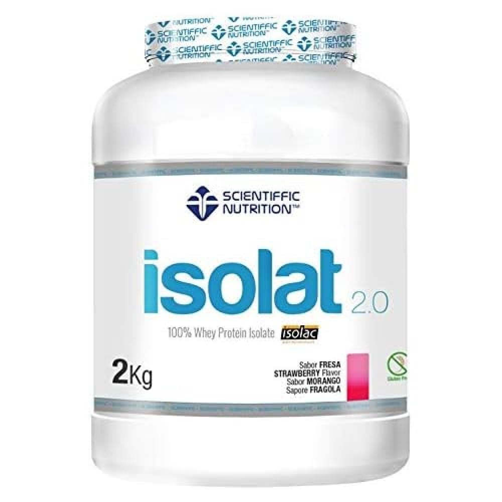 Scientiffic Nutrition - Isolat 2.0, Whey Protein, Suplemento de Proteina Aislada ISO con Lactasa, Proteina de Suero de Leche en Polvo - 2Kg, Chocolate.