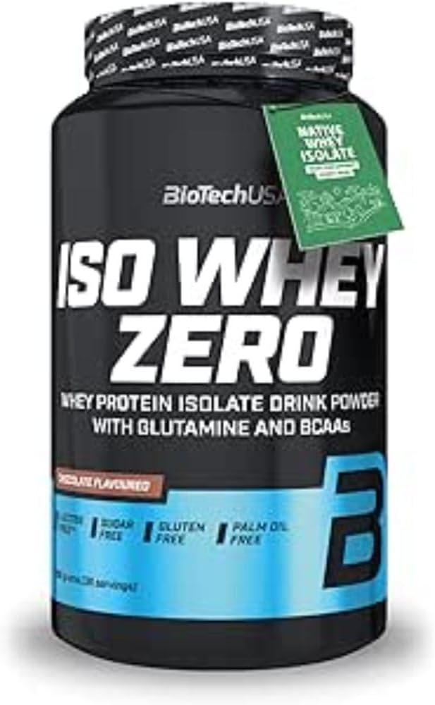BioTechUSA Iso Whey Zero | Premium Whey Protein Isolate | Grass-Fed | Enzyme-Free | Sugar- and Gluten-free, 908 g, Chocolate