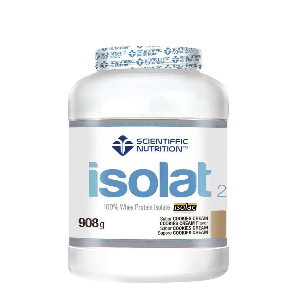 Scientiffic Nutrition - Isolat 2.0, Whey Protein, Suplemento de Proteina Aislada ISO con Lactasa, Proteina de Suero de Leche en Polvo - 2Kg, Chocolate.