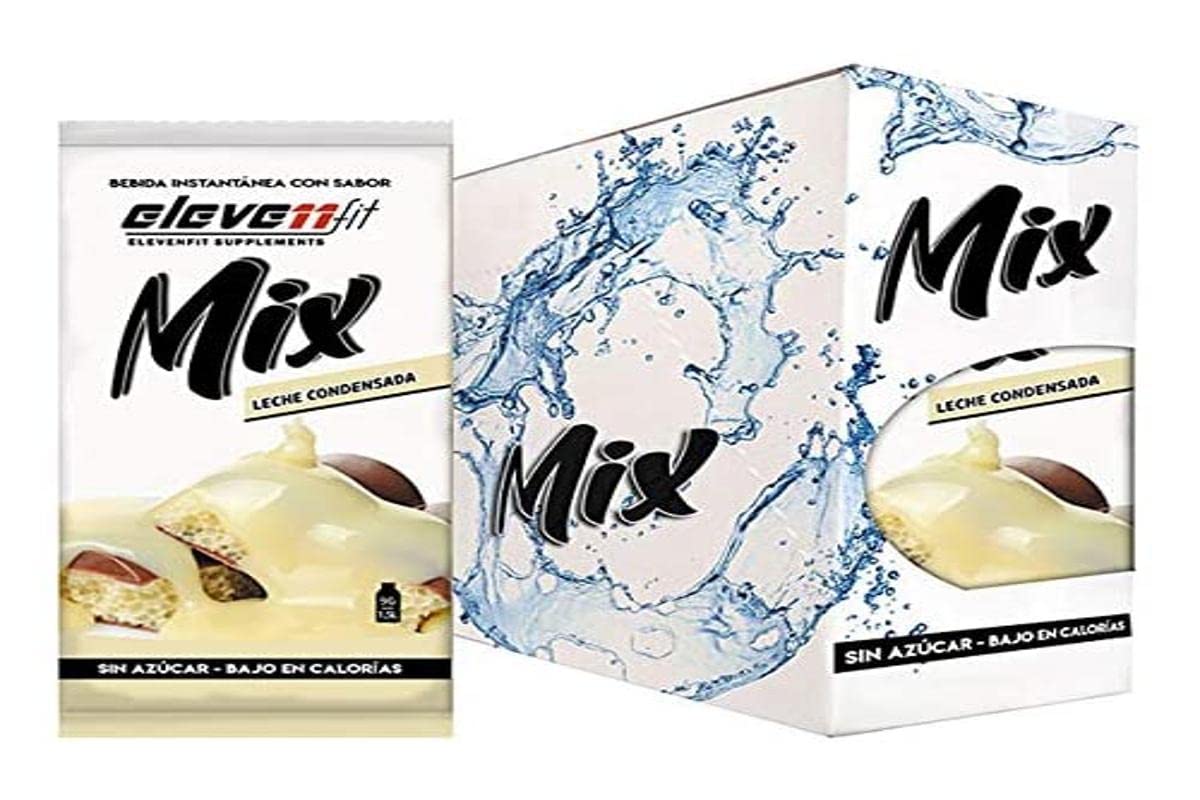 Eleven Fit Instant Watermelon Flavor Mix | Prepare 1.5L of Healthy, Sugar-Free and Low Calorie Drink | Ideal for Mixing with Water and Improving Your Diet | Box of 24 Sachets