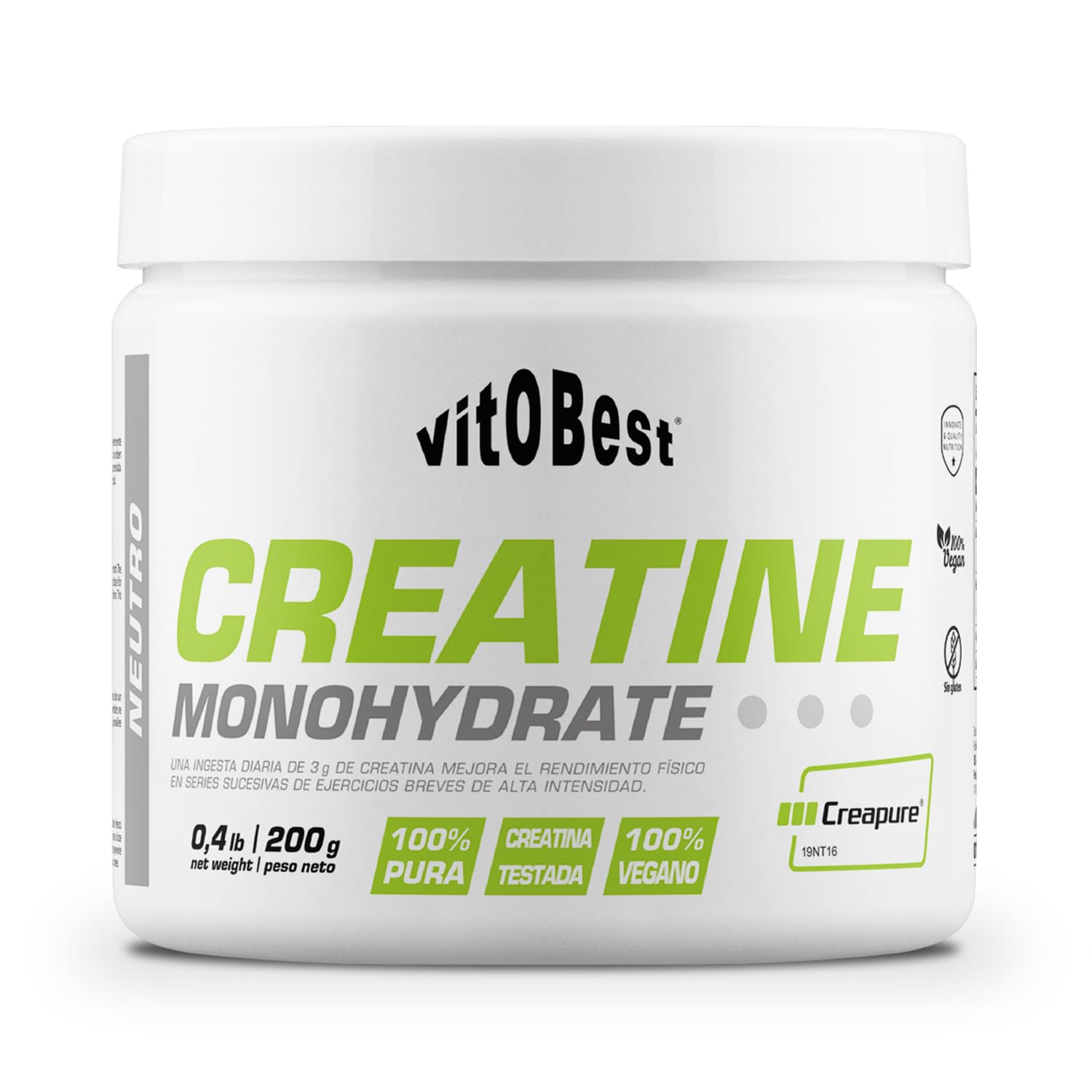 Suplemento Creatina CREATINE MONOHYDRATE - Suplementos Deportivos - Vitobest (500 g)