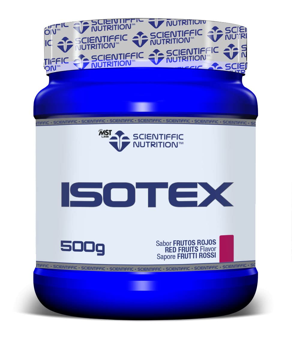 Scientiffic Nutrition - Isotex, Bebida Isotónica Instántanea en Polvo, Aporta Sales Minerales, Electrolitos y Energía, Bebida Deportiva - Sabor Limón, 500 g