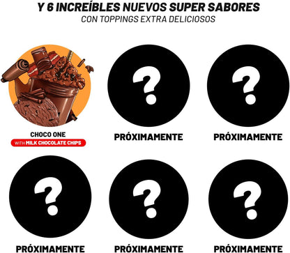 Proteinas Whey ONE PIECE - Edición Exclusiva con 12 Tazos Coleccionables. Materia Prima Premium. Whey Protein para Masa Muscular. Sin Lactosa (1Kg, Choco One & Milk Chocolate Chips)