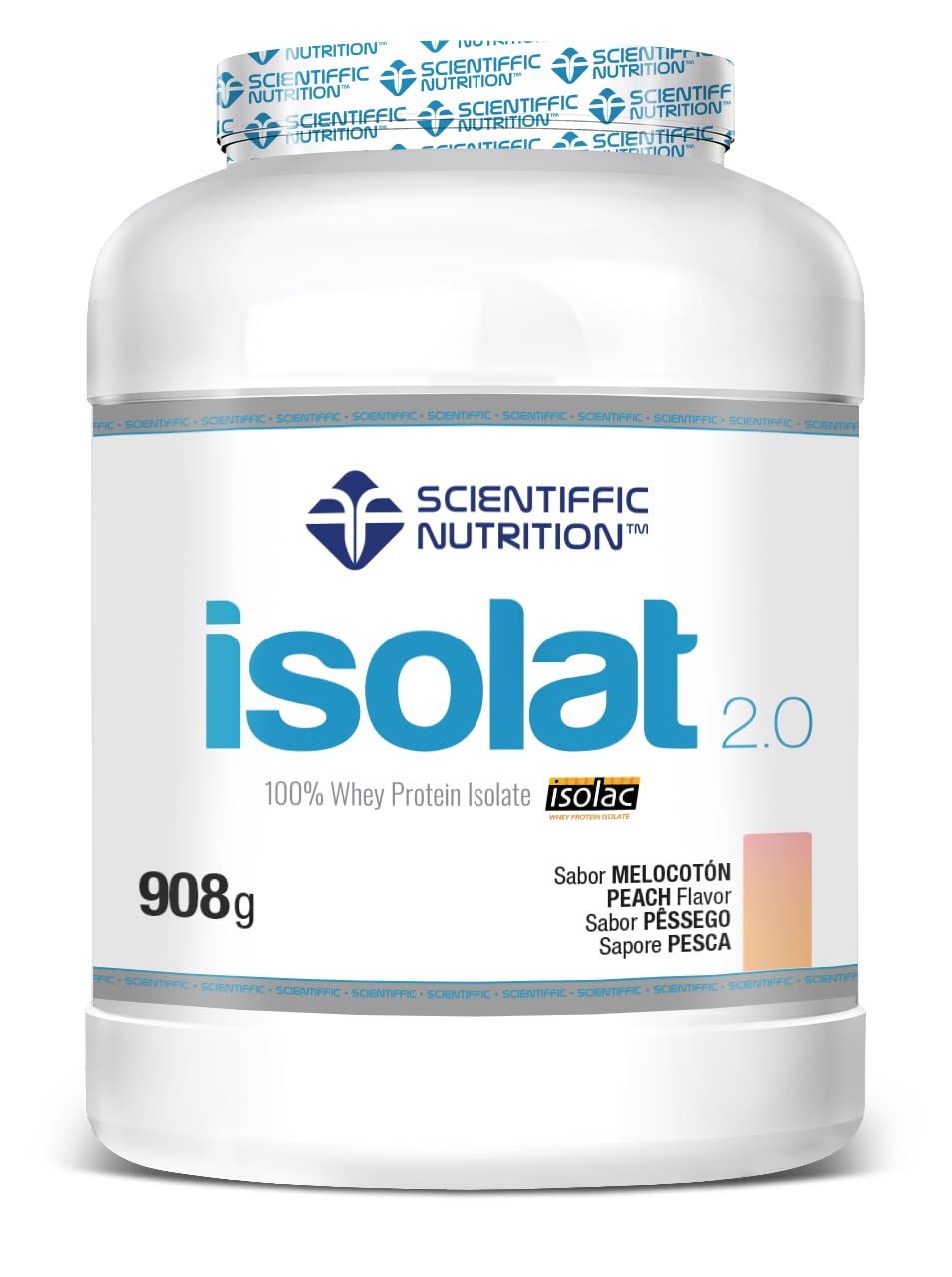 Scientiffic Nutrition - Isolat 2.0, Whey Protein, Suplemento de Proteina Aislada ISO con Lactasa, Proteina de Suero de Leche en Polvo - 2Kg, Chocolate.