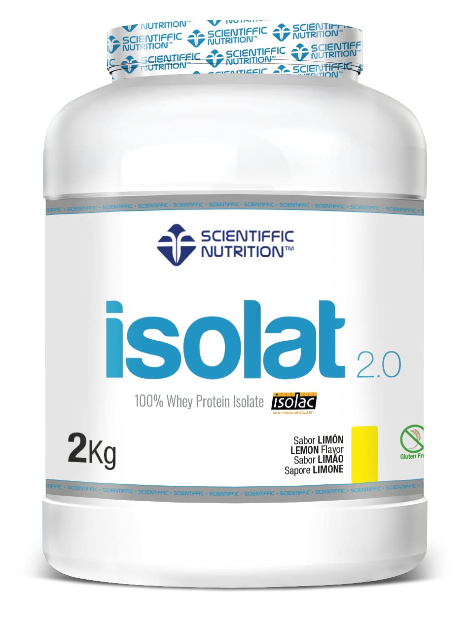 Scientiffic Nutrition - Isolat 2.0, Whey Protein, Suplemento de Proteina Aislada ISO con Lactasa, Proteina de Suero de Leche en Polvo - 2Kg, Chocolate.