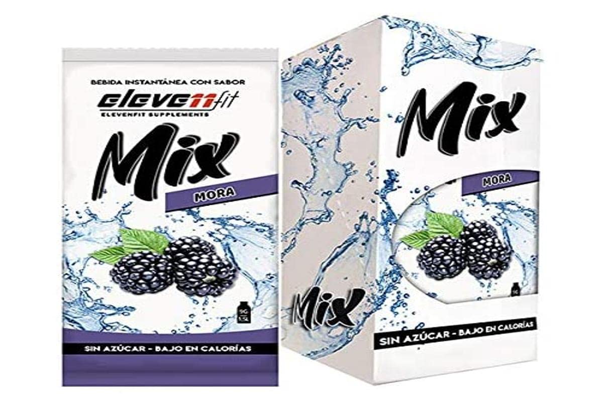 Eleven Fit Instant Watermelon Flavor Mix | Prepare 1.5L of Healthy, Sugar-Free and Low Calorie Drink | Ideal for Mixing with Water and Improving Your Diet | Box of 24 Sachets