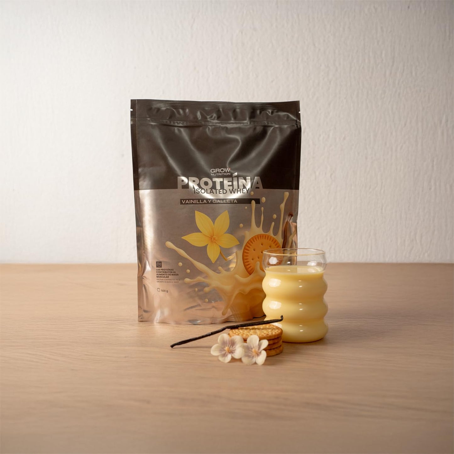 Grow Wellness - Salted Chocolate Isolate Protein | Premium Ingredients | 1 kg Container