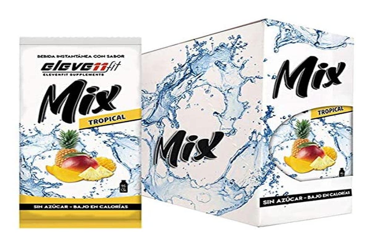 Eleven Fit Instant Watermelon Flavor Mix | Prepare 1.5L of Healthy, Sugar-Free and Low Calorie Drink | Ideal for Mixing with Water and Improving Your Diet | Box of 24 Sachets