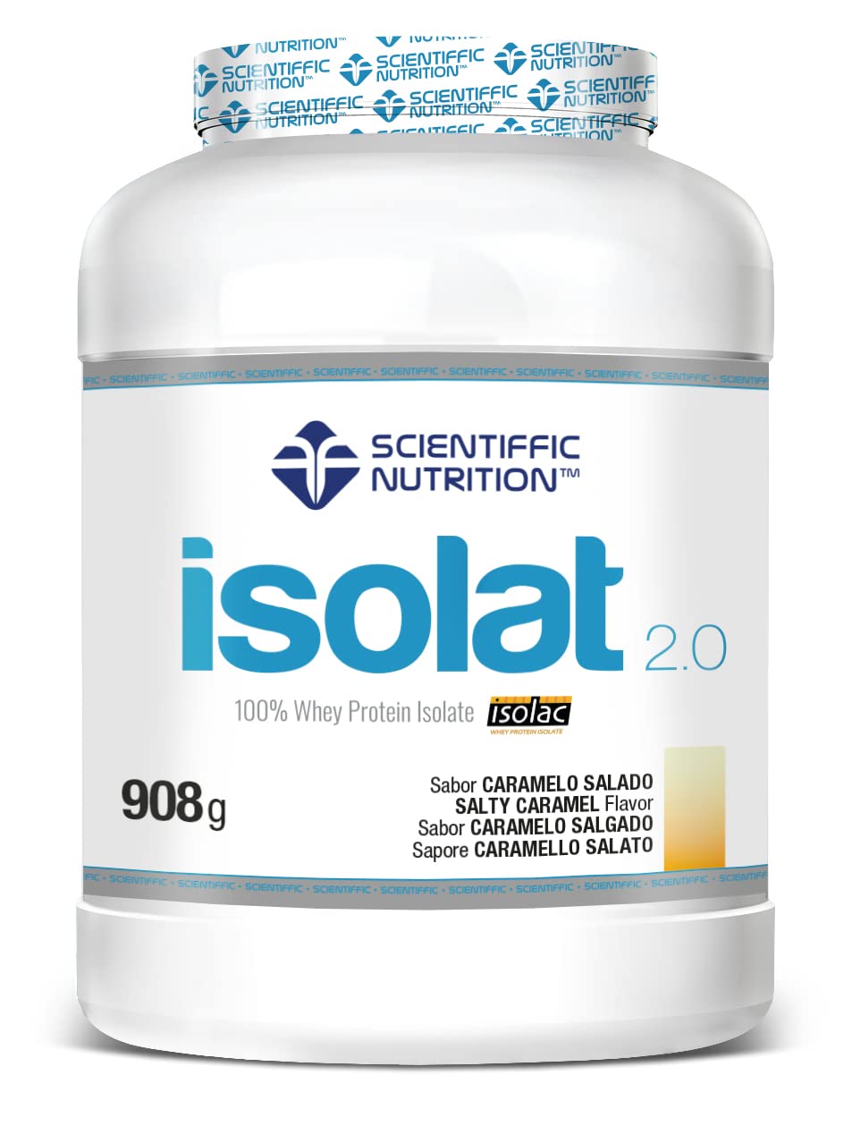 Scientiffic Nutrition - Isolat 2.0, Whey Protein, Suplemento de Proteina Aislada ISO con Lactasa, Proteina de Suero de Leche en Polvo - 2Kg, Chocolate.