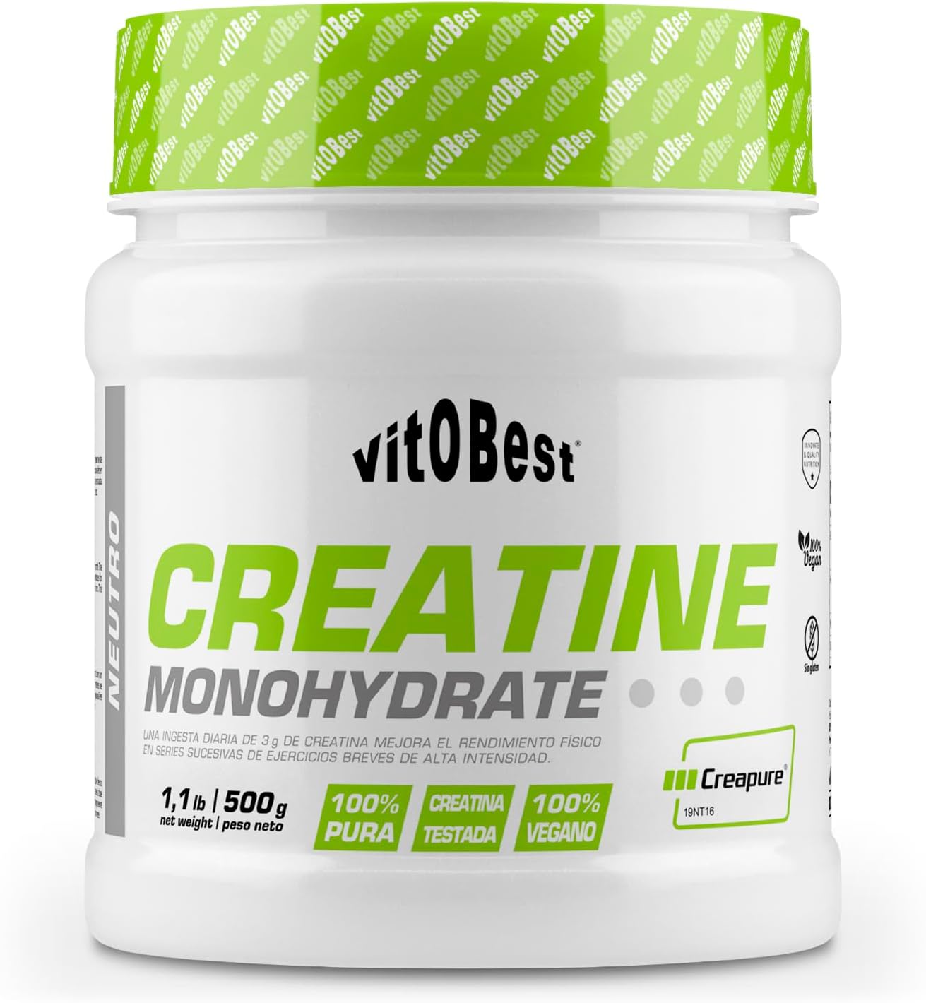 Suplemento Creatina CREATINE MONOHYDRATE - Suplementos Deportivos - Vitobest (500 g)